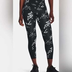 Under Armour Compression Ankle Leggings Floral Print Athletic Small